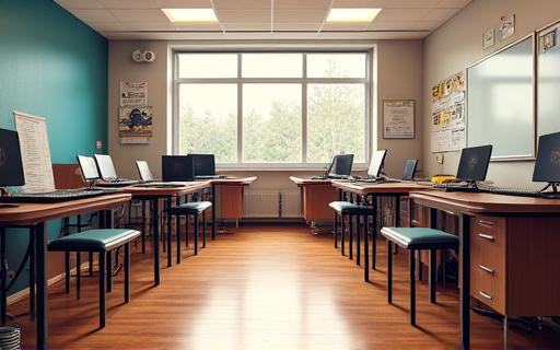 Music school classroom